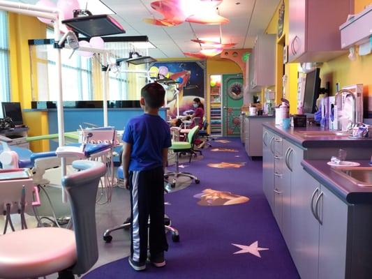 What kids will see when walking into getting their teeth cleaned