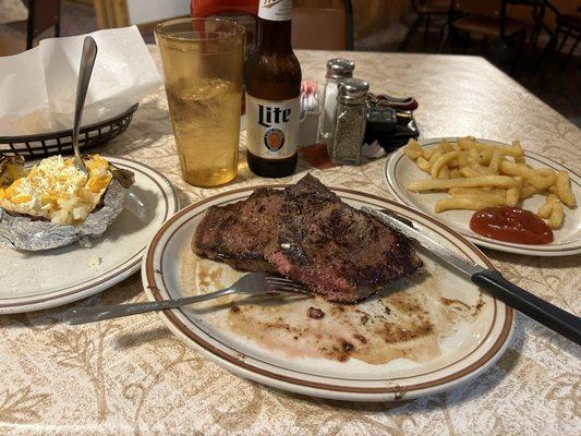 Sirloin for 1 ------1 1/4 pounds