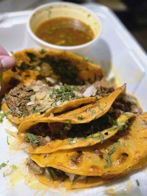 Birria tacos