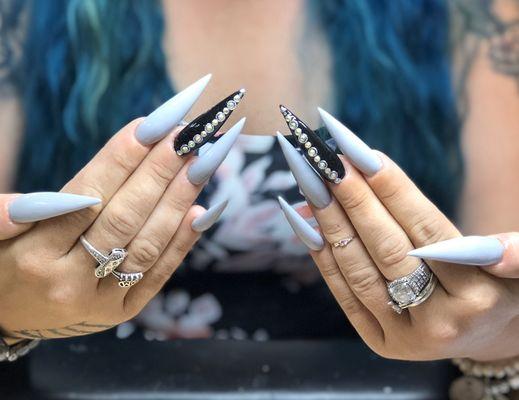 Stiletto set with a little bling