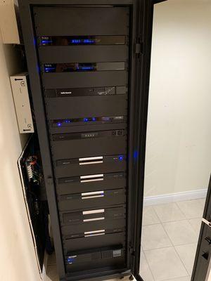 Custom rack for Elan system in Pasadena.