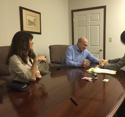 Signing business documents in Bethlehem