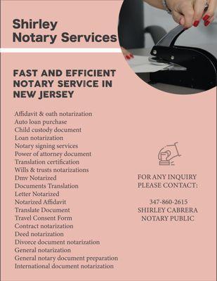 Shirley Notary Services