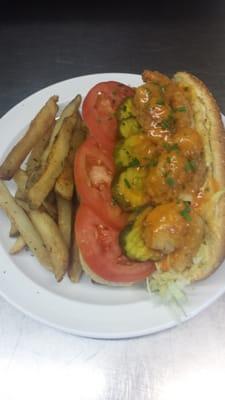 Lunch in the Cafeteria: Shrimp Po' Boy