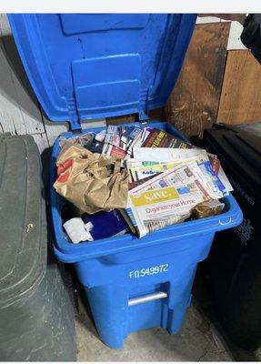 Trash left on move in