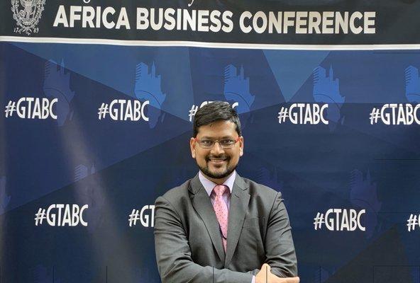 Immigration Attorney Niranjan Adhikari at Africa Business Conference at Georgetown University McDonough School of Business