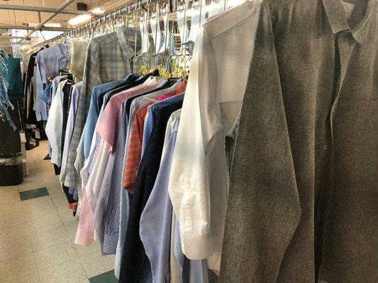 30% off dry cleaning... $2.89 laundered shirts...