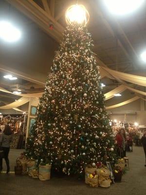 Huge Christmas tree at the center of the event