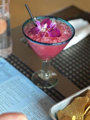 Prickly pear margarita