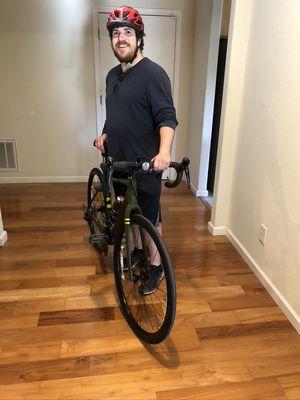 Right after purchasing, before my first ride on the Trek AL 3