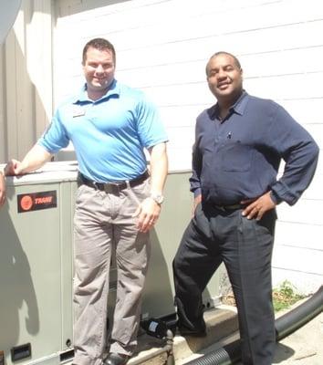 Happy client: Shawn Sage - Dir. of Facility Operations @ Beverly Hills Club and DeVon George.  Gas usage was reduced by 15%.