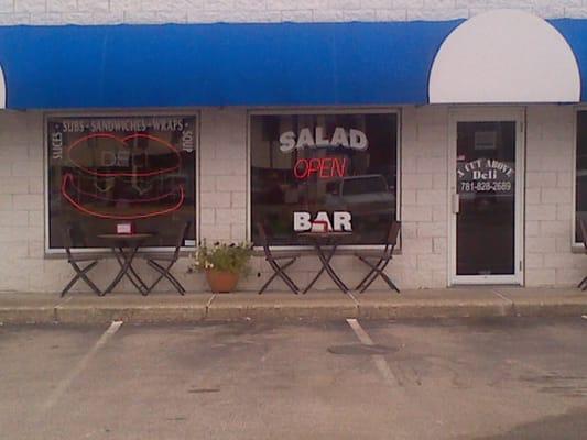 Summer is here, tables are out & salad bar is open.