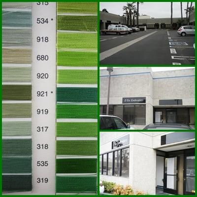 Color Stitching Palette, E-Tee Parking Lot, E-Tee's Suite 605, E-Tee's Front Door