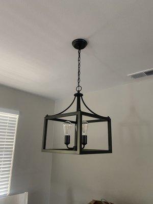 Light fixture install