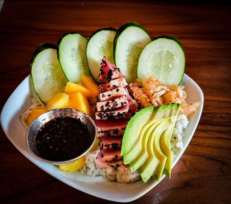 Seared ahi rice bowl