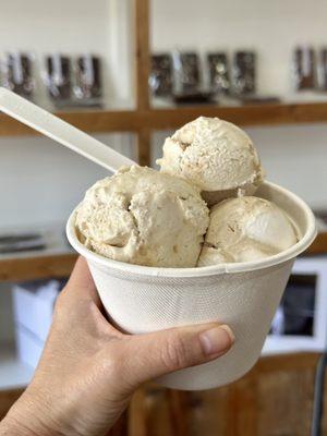 Mine, mine, all mine. Vegan Affogato ice cream.