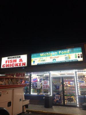 Very good food in Michigan fishing chicken