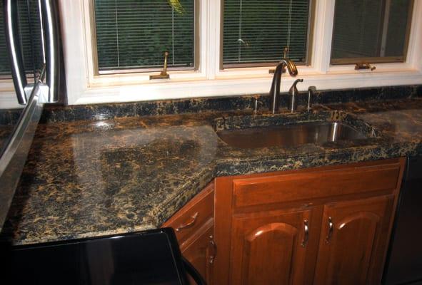 Countertop, Marble, travertine, granite Restoration Beverly Hills CA