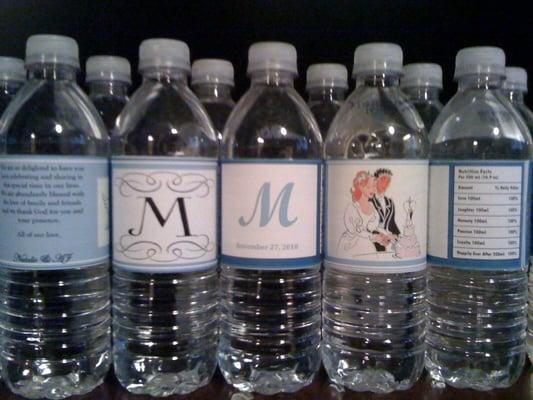 Customized Water Bottle Labels