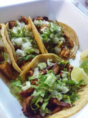 Tacos de pastor y fajita