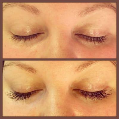 Full set of eyelash extensions