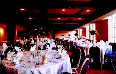 The Oasis Room serves as a dinner space or as a 120 seat theatre.