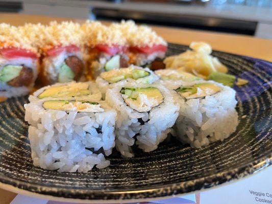 California roll with real crab meat.