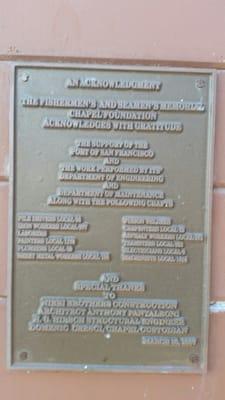 Acknowledgment plaque