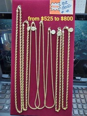 10k Gold Necklaces, St. Silver Necklace Apply for credit. No credit check. Upto $5000.00 Text 34903 to 22462 and take it home today!!!!