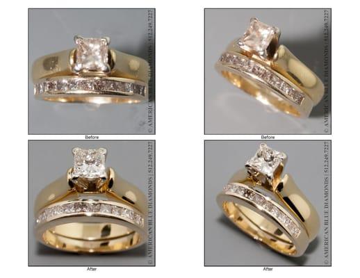 While you wait (15-20 minutes) we can restore your rings to like-new condition. We have a full-scale workshop in-store.