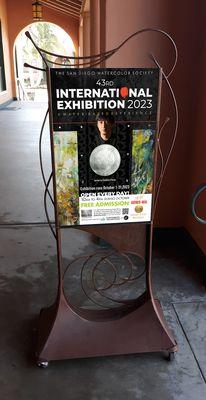 Look for Monthly Show sign on the Promenade outside #theSDWS Gallery entrance!