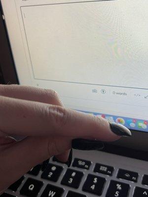 Other pointer finger when the bumps appeared