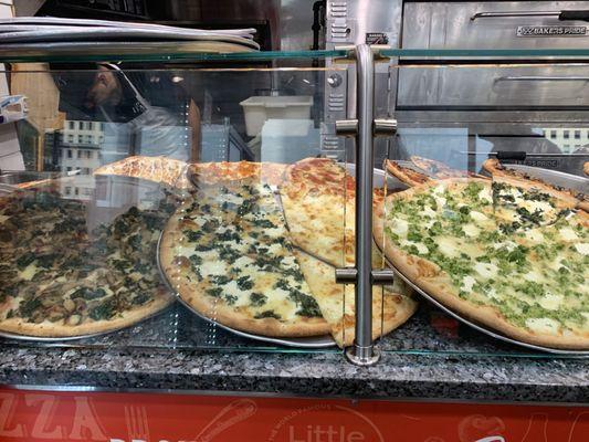 Selection of pizza