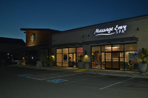 Massage Envy Fredrickson is located in Canyon Crossing Shopping Center next to Starbucks