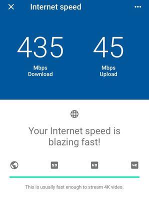 Internet speed test