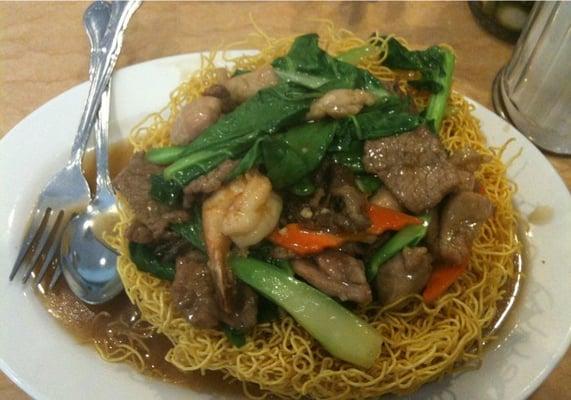 Crispy noodle beef combo