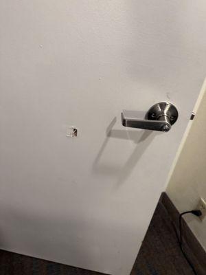 Holes in door