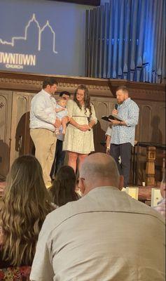 Baby Dedication Service Sunday with Downtown Church