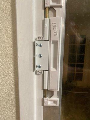 New sliding door lock