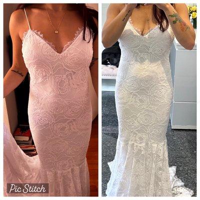 Left is before right is after alterations