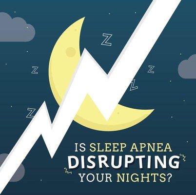 Are you having trouble getting a good nights rest? Sleep Apnea may be the cause. Visit our office for your complimentary consultation!