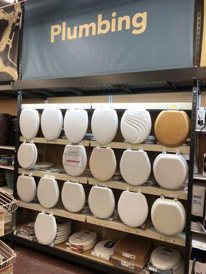 Wall of toilet  seats