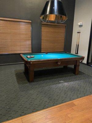 Pool table area