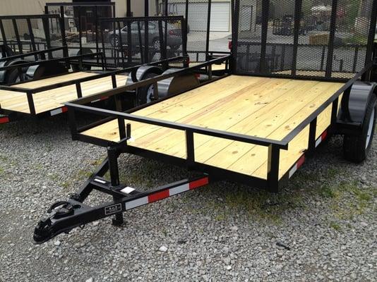 Single axle utility trailers, size 5x8 - 6'4"x14