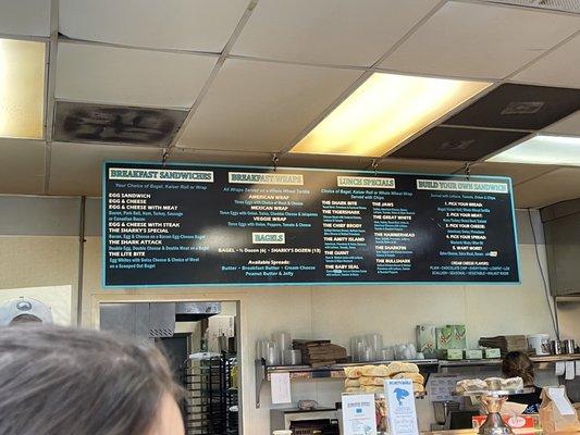 Sharks menu