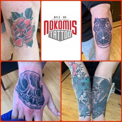 Some tattoos done by Metal Mike