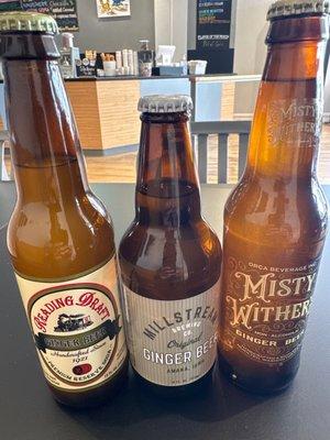 Great selection of ginger beers.