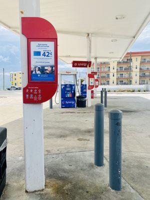 brand new Exxon station