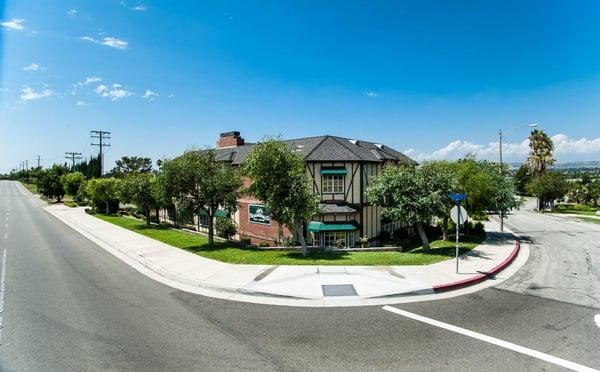 Street view of the North Orange County office (corner of Santa Ana Canyon Rd & Maude Lane)