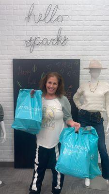 I am so proud of all of my beautiful new clothes from Maurice's in Sparks. Julie A